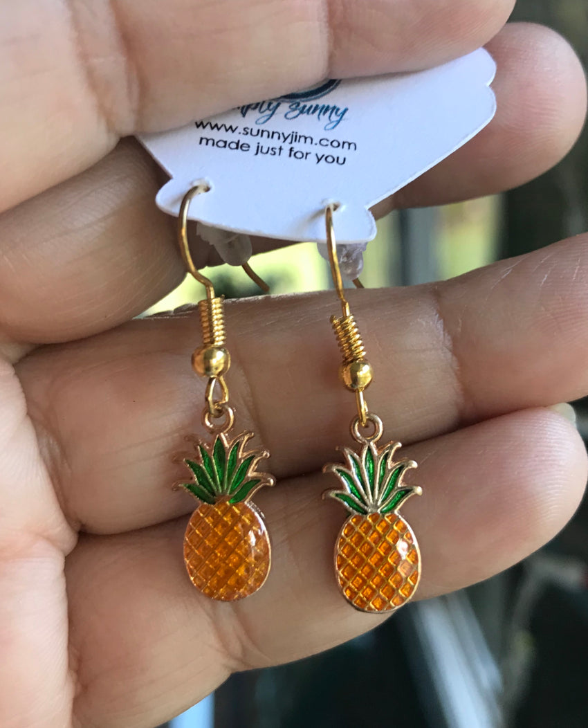 Small Pineapple, Earrings