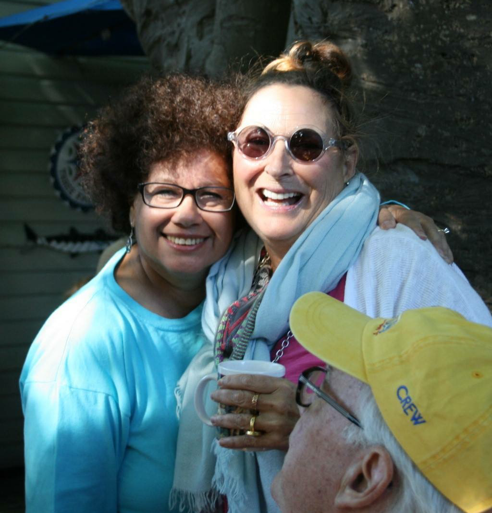 Adela and Lucy Buffett at Blue Heaven in Key West