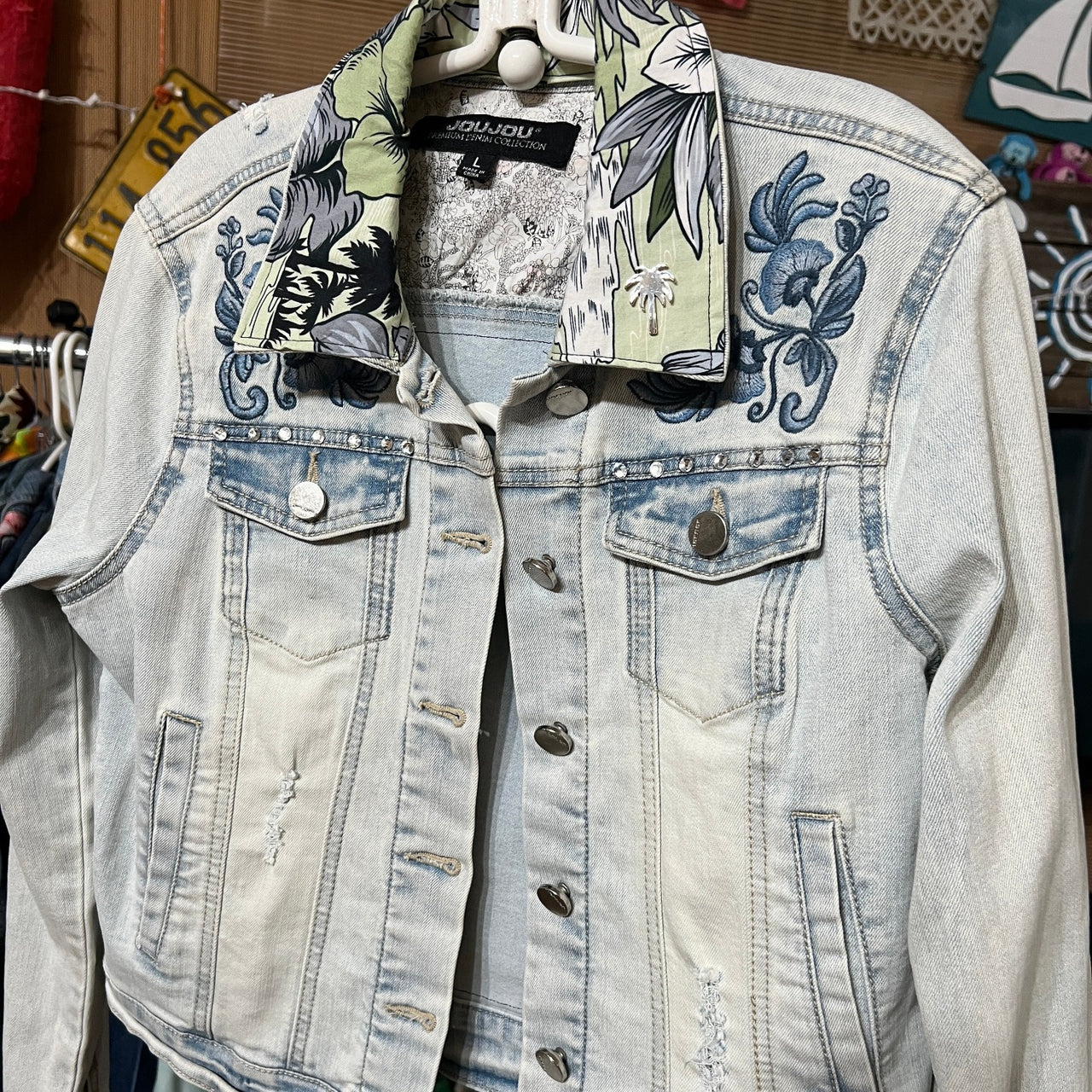 Upcycled Jean Jacket 049