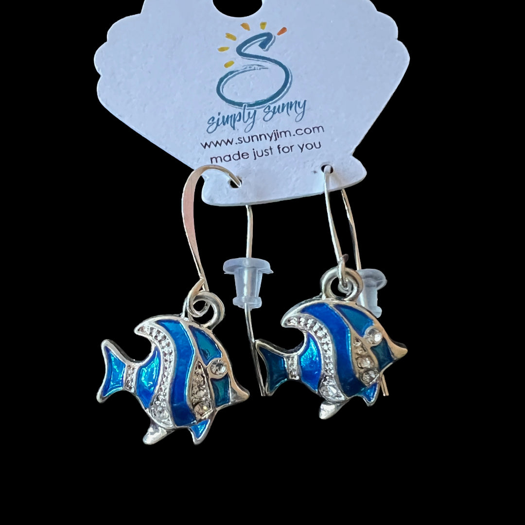 Blue Fish, Earrings