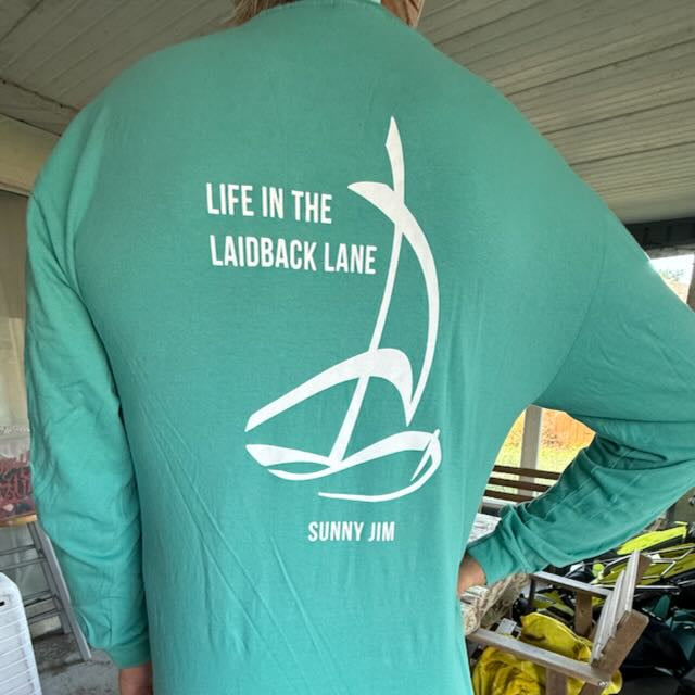 Life in the Laidback Lane, Men's T-shirt, Long Sleeve