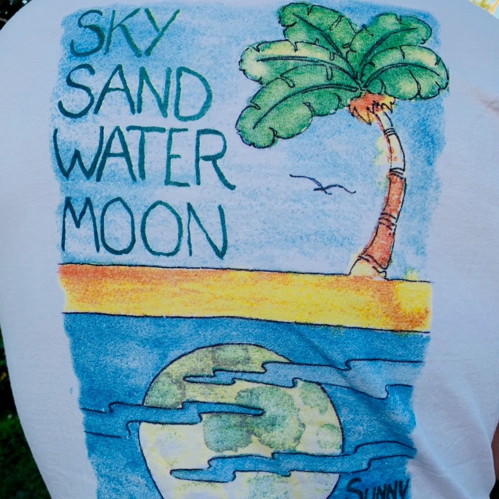 Sky Sand Water Moon, Ladies T-shirt