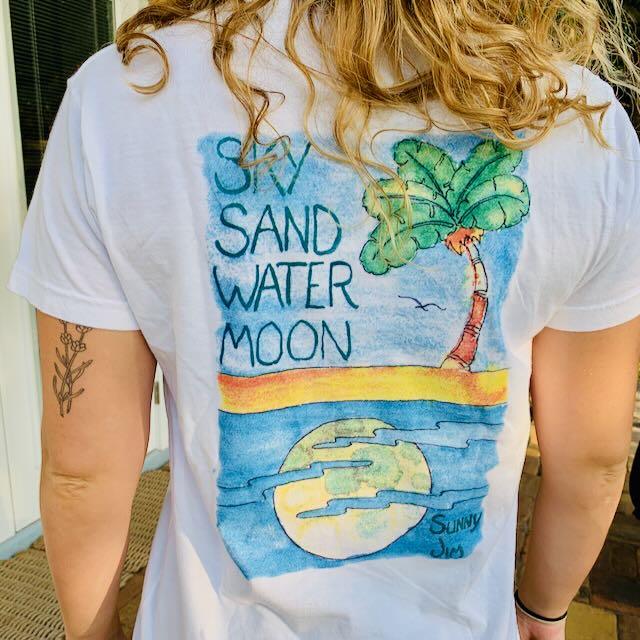 Sky Sand Water Moon, Ladies T-shirt