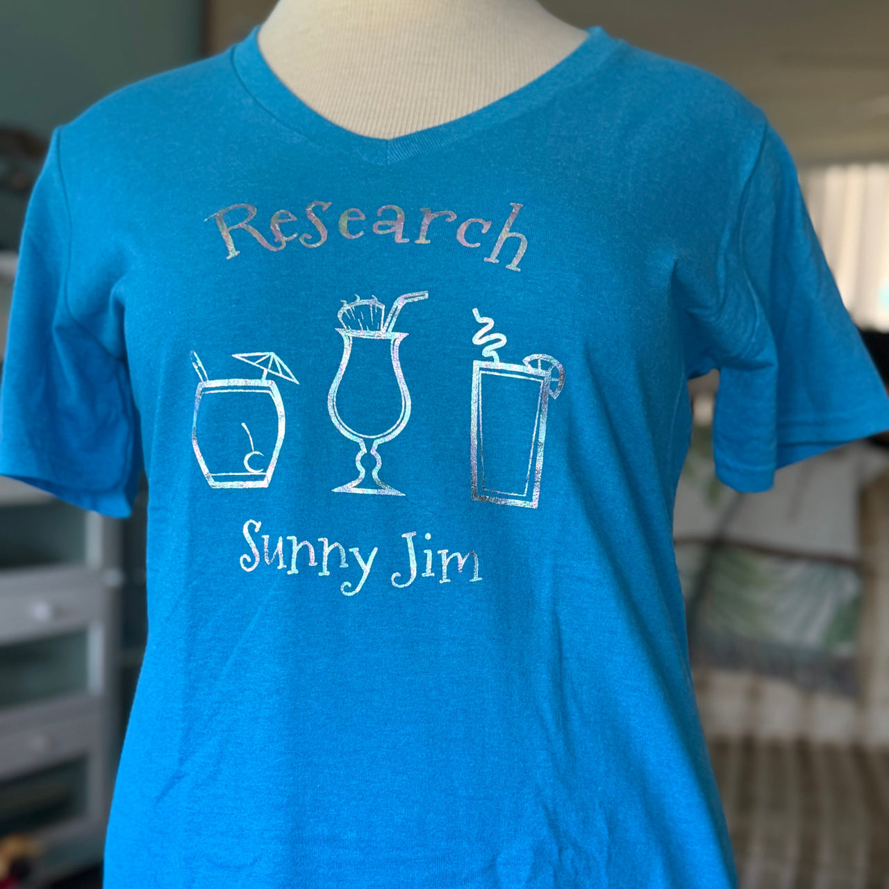 Research, Ladies Top, Foil artwork