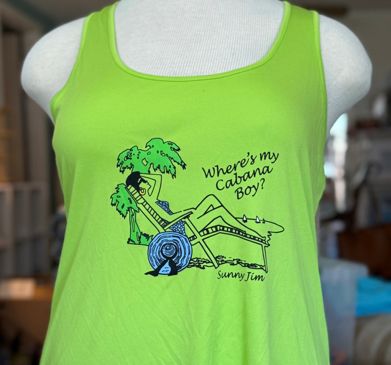 Where's My Cabana Boy?, Ladies Tank Top