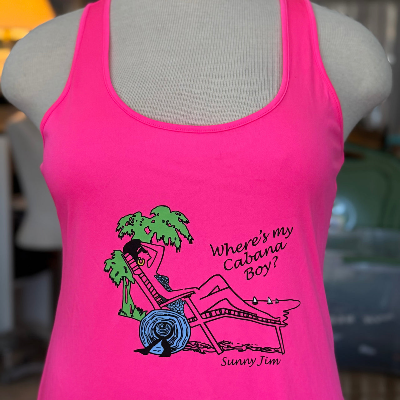 Where's My Cabana Boy?, Ladies Tank Top