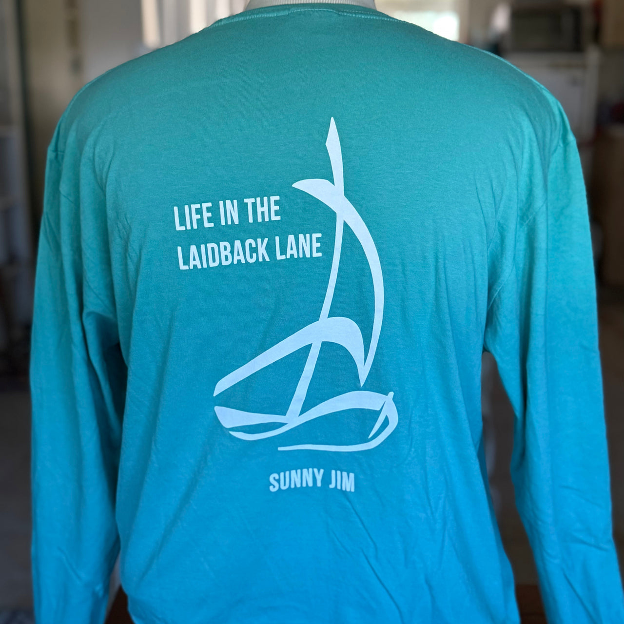 Life in the Laidback Lane, Men's T-shirt, Long Sleeved
