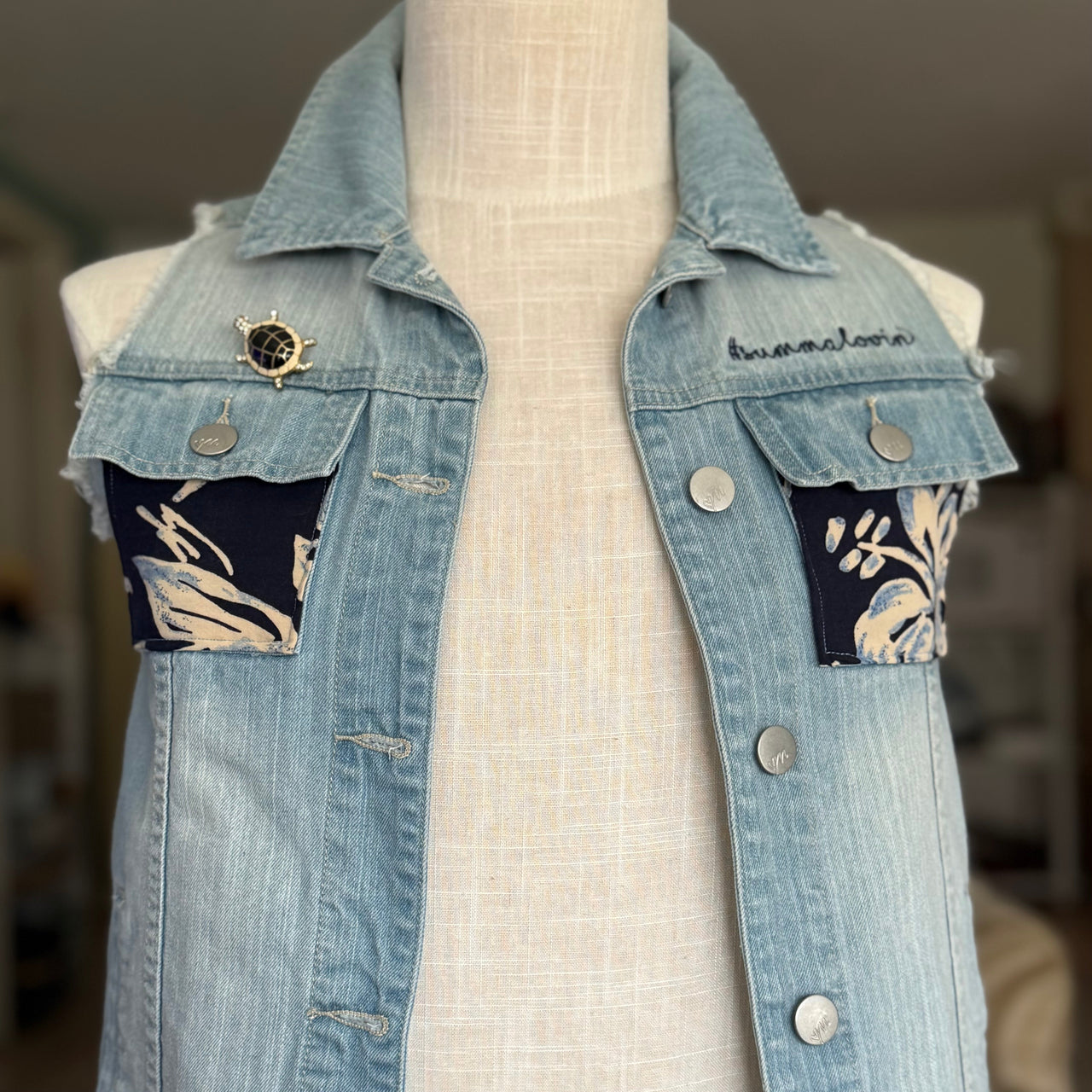 008 Denim Vest (S)