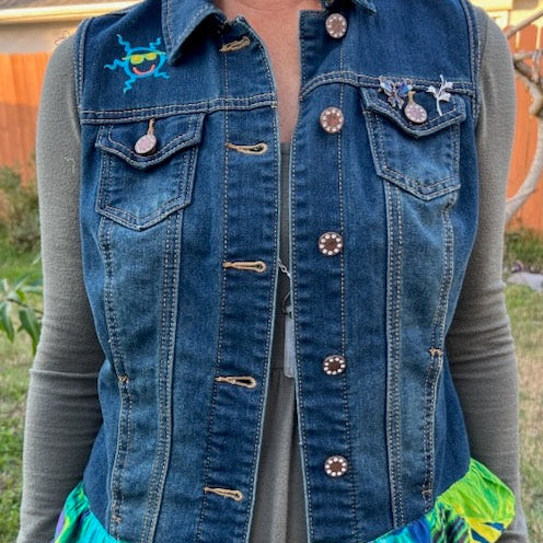009 Denim Vest (S)