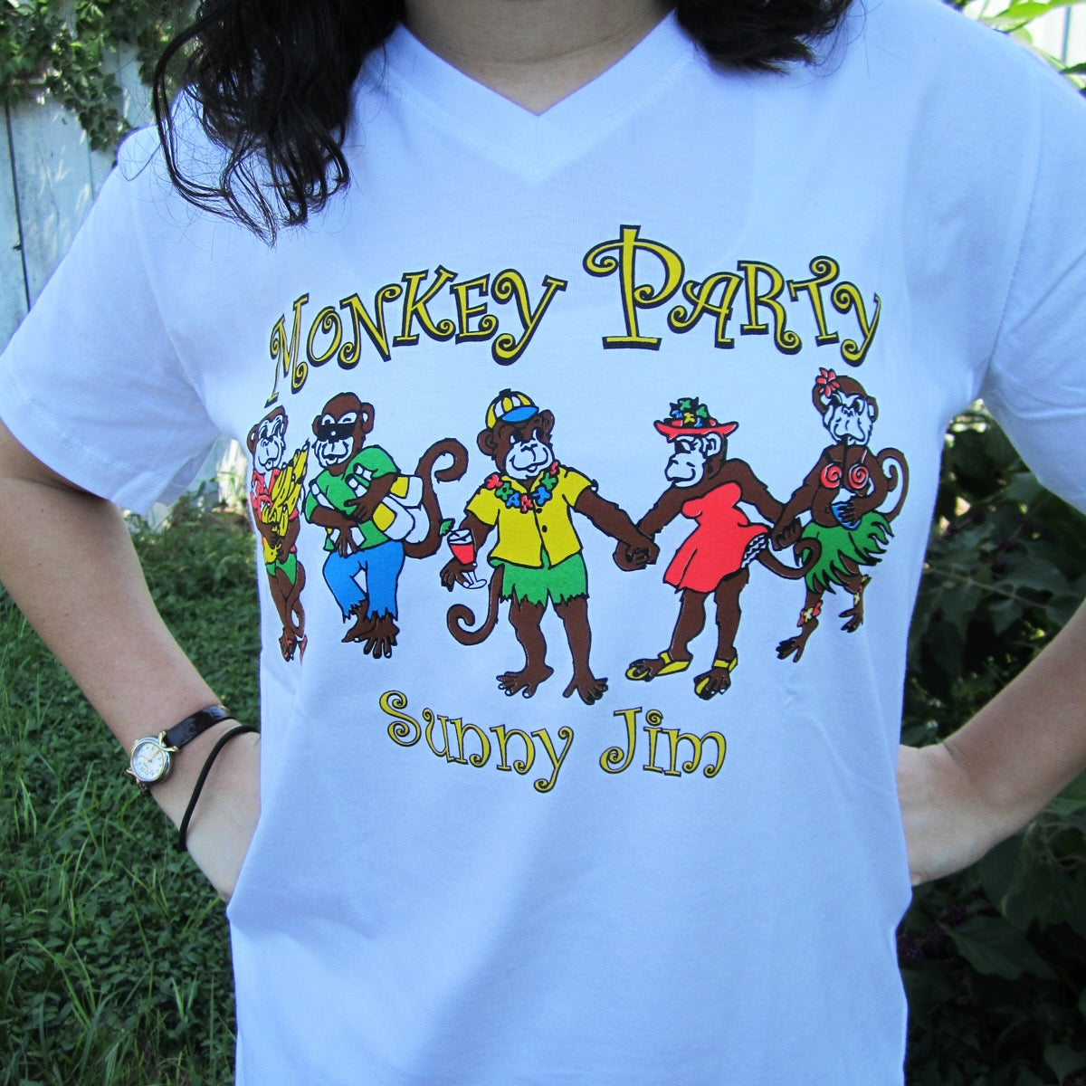Monkey Party, Ladies V-neck