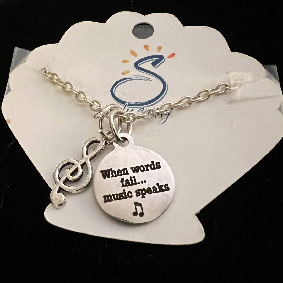 When Words Fail Music Speaks, Necklace