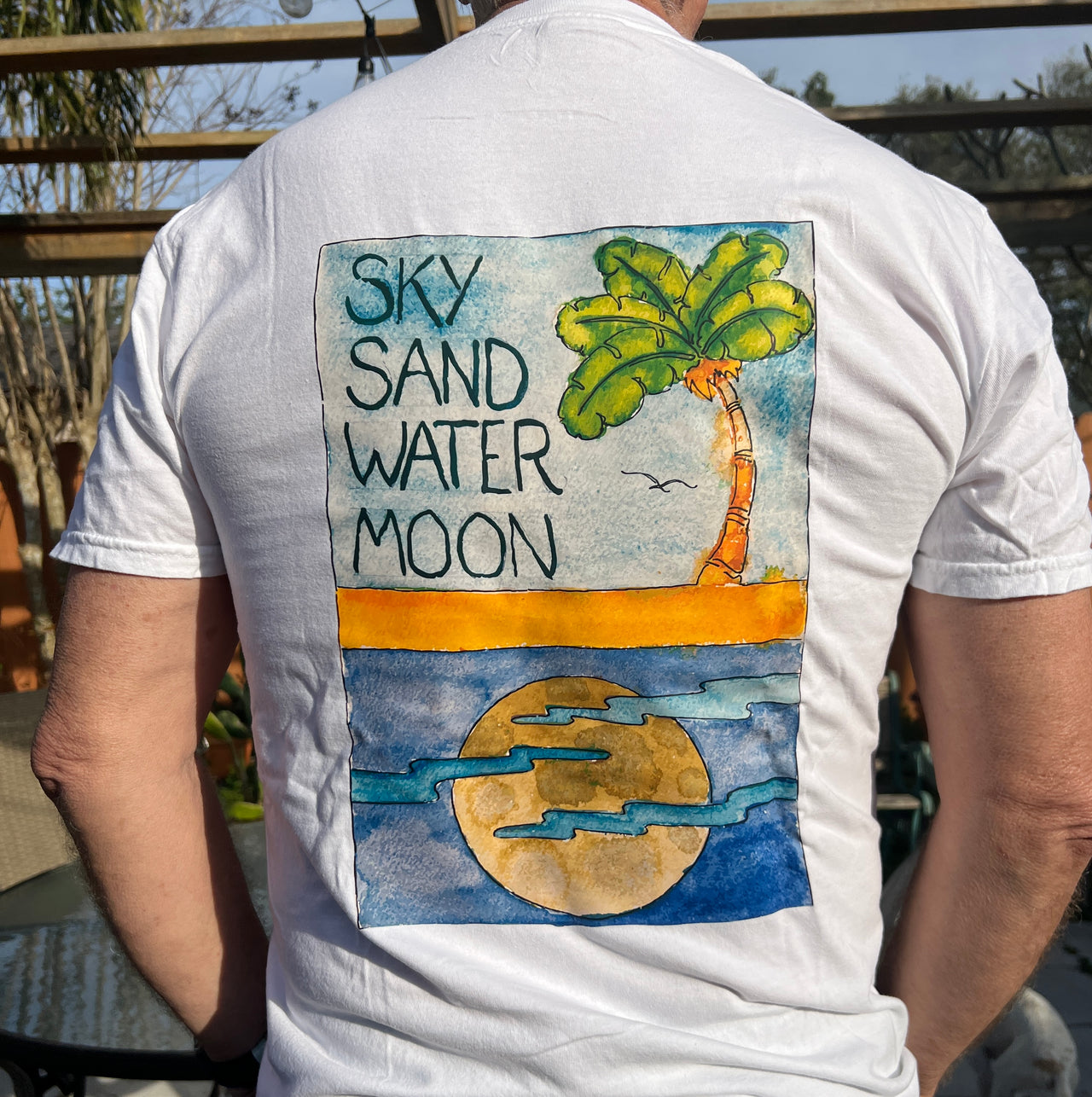 Sky Sand Water Moon, Men's T-shirt