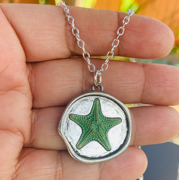Necklace, Starfish Medallion