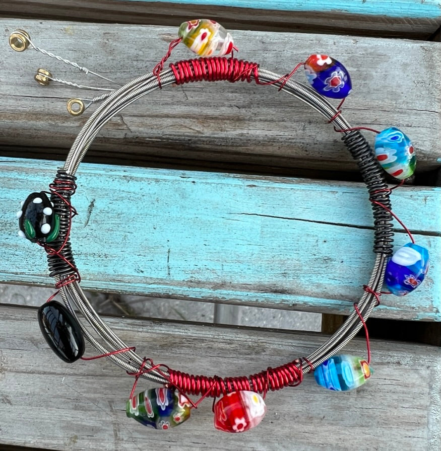 10pcs Spring Bracelet Diy Handmade Beaded Guitar String Bracelet - Jewelry  & Accessories - Temu Ireland