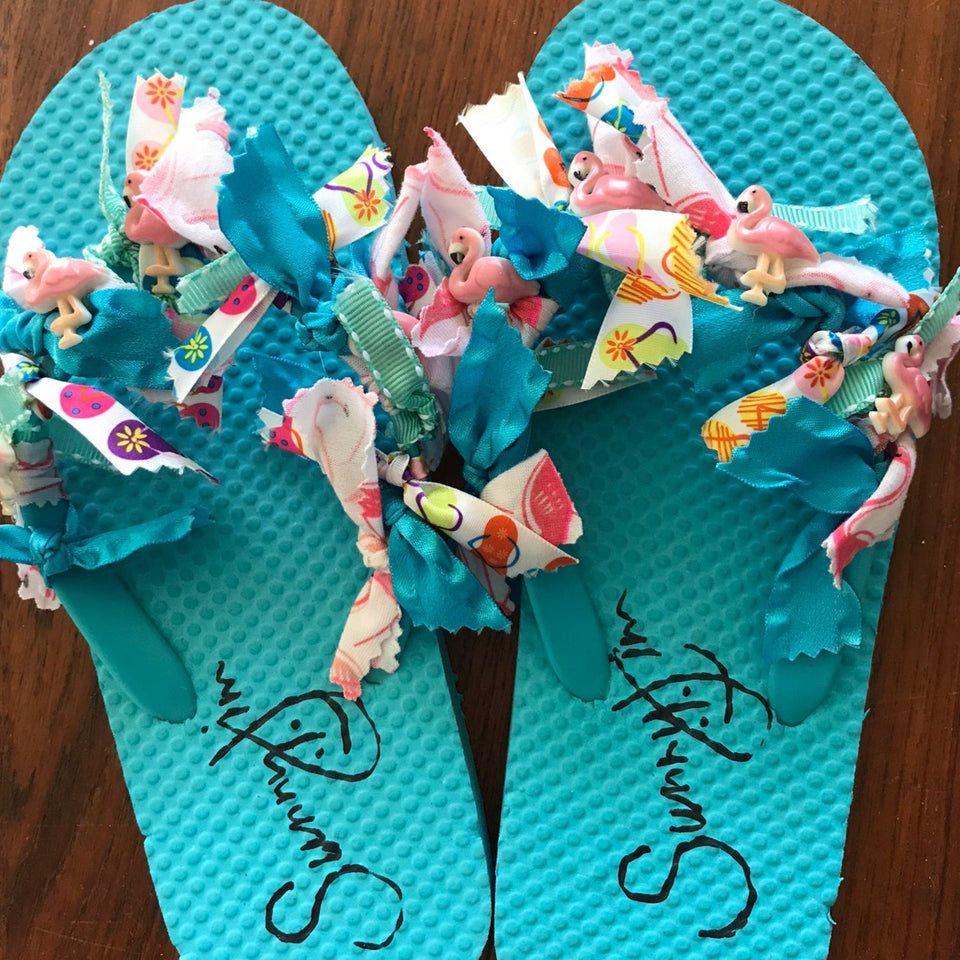 Custom Rag Flip Flops