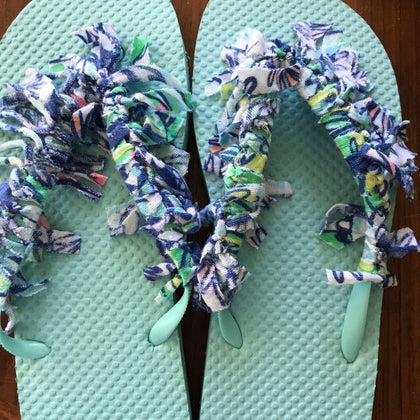 Custom Rag Flip Flops