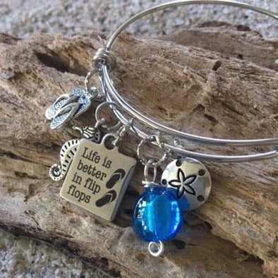 Life is Better in Flip Flops Bangle