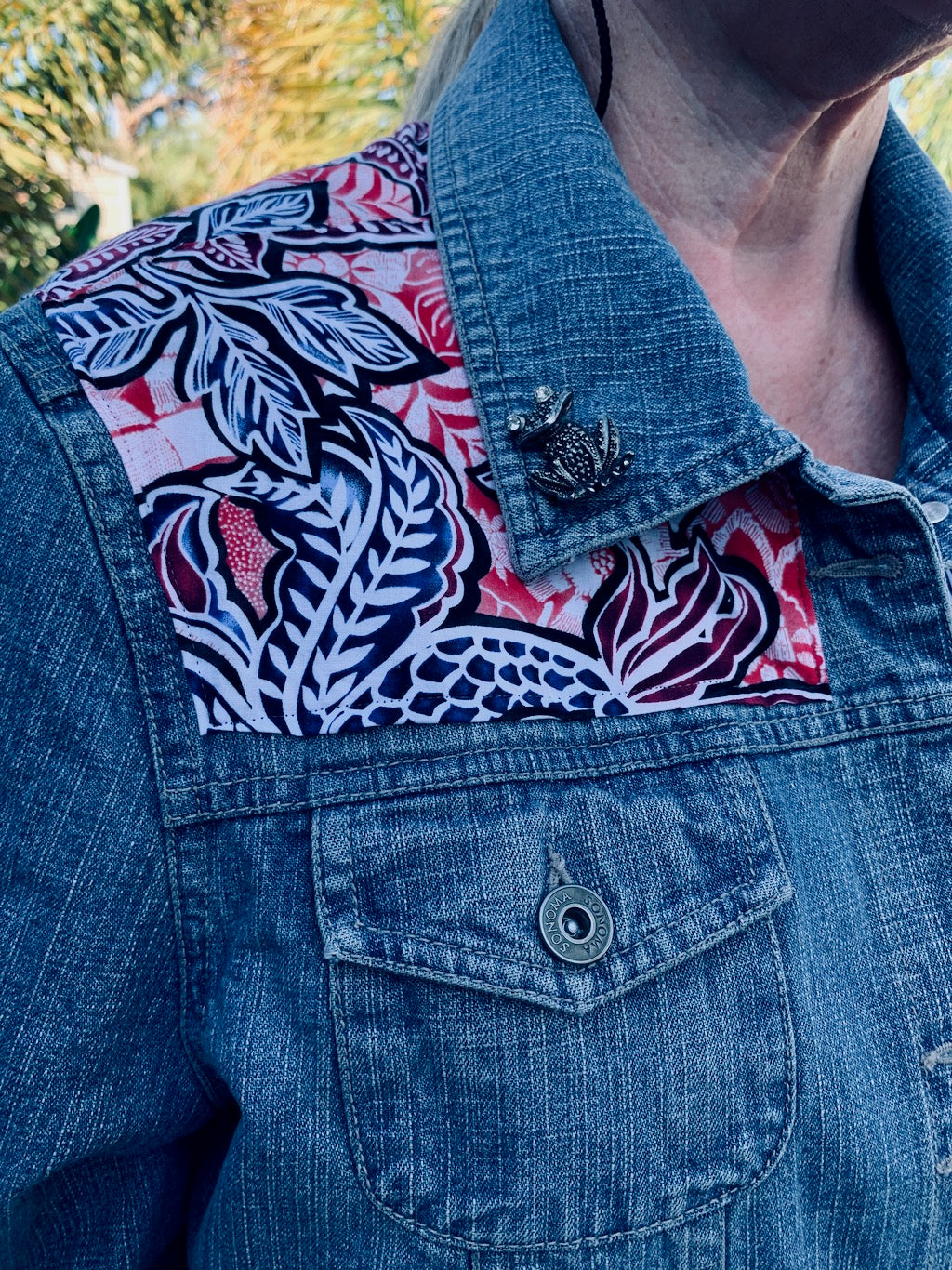 ジャケット・アウター 30s Vintage \"Unusual Pattern\" Denim JKT Vintage 1930s Montgomery Wards Denim Chore Jacket - Thrashed (AS