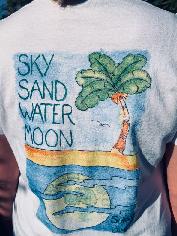 T-Shirt, Ladies, Sky Sand Water Moon