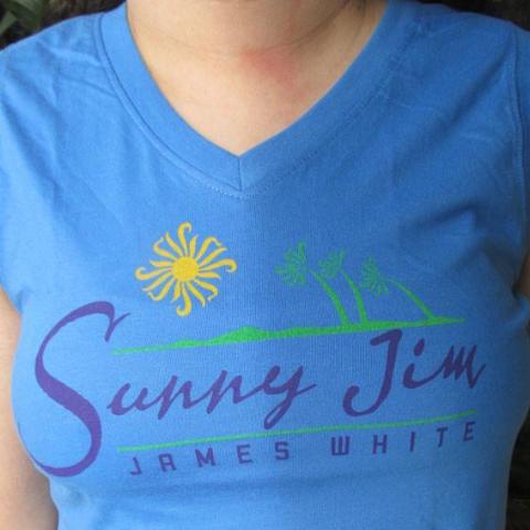 Sunny Jim Logo, Ladies sleeveless T-shirt  2