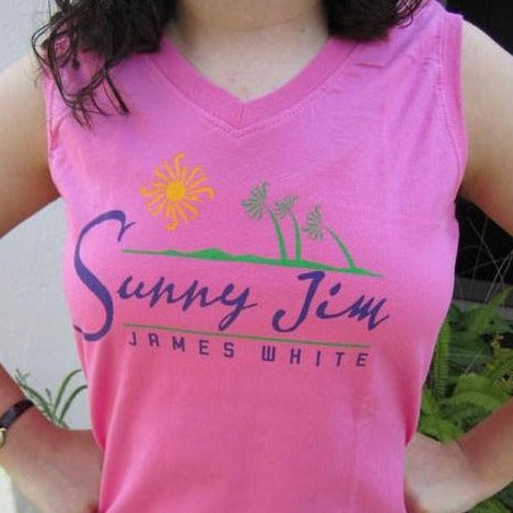 Sunny Jim Logo, Ladies sleeveless T-shirt  2
