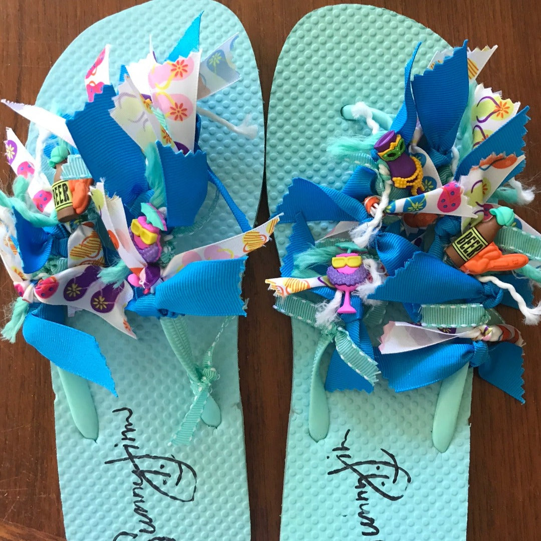 Custom Rag Flip Flops