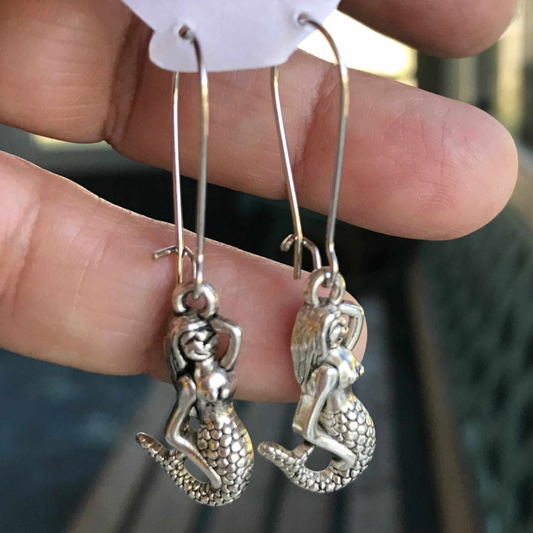 Hanging Mermaids, Earrings