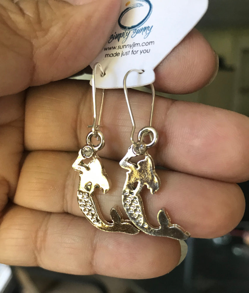 Mermaid & Rhinestone, Earrings