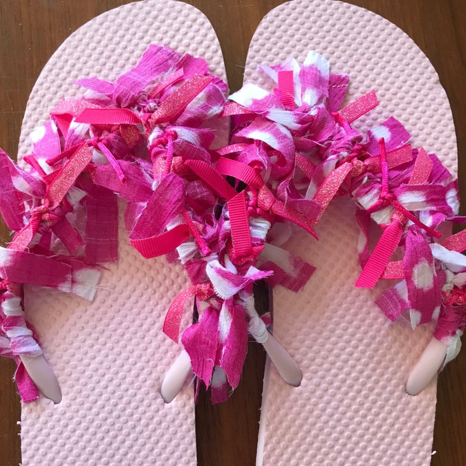Custom Rag Flip Flops