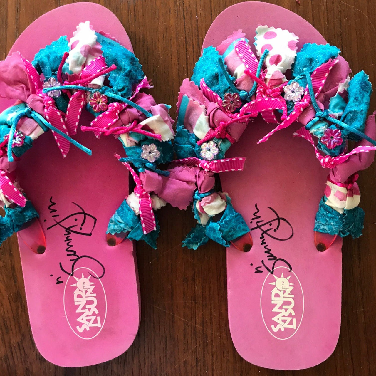 Custom Rag Flip Flops