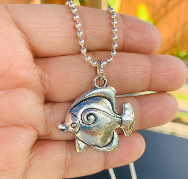 Dancing Fish Neckless Silver Fish, Necklace