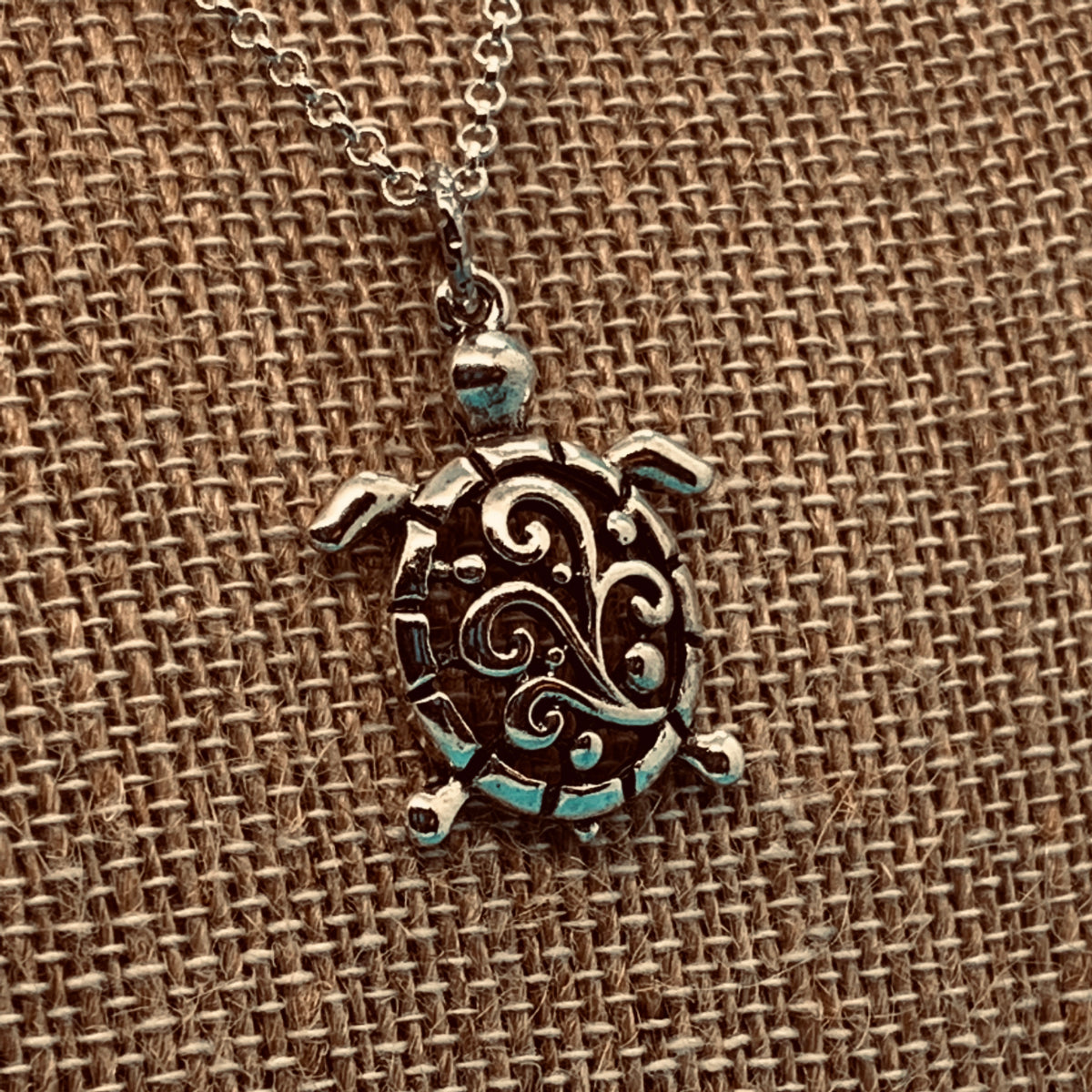 Silver Turtle, Necklace