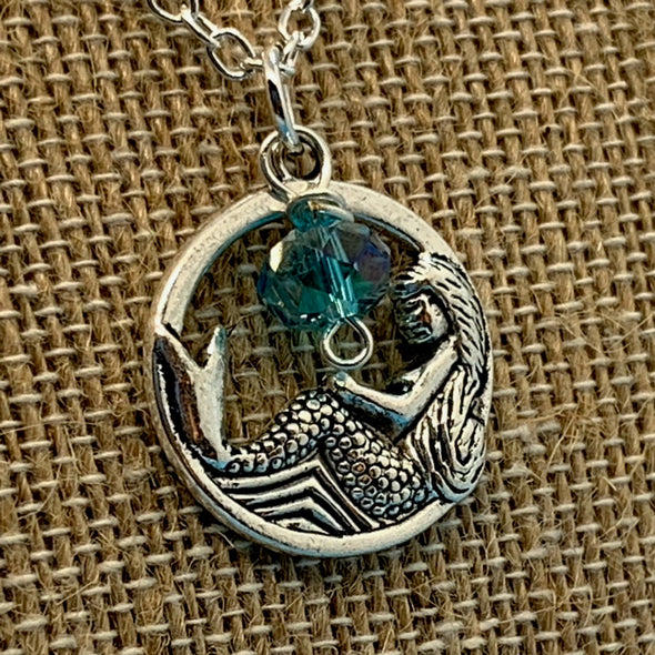 Necklace, Sitting Mermaid