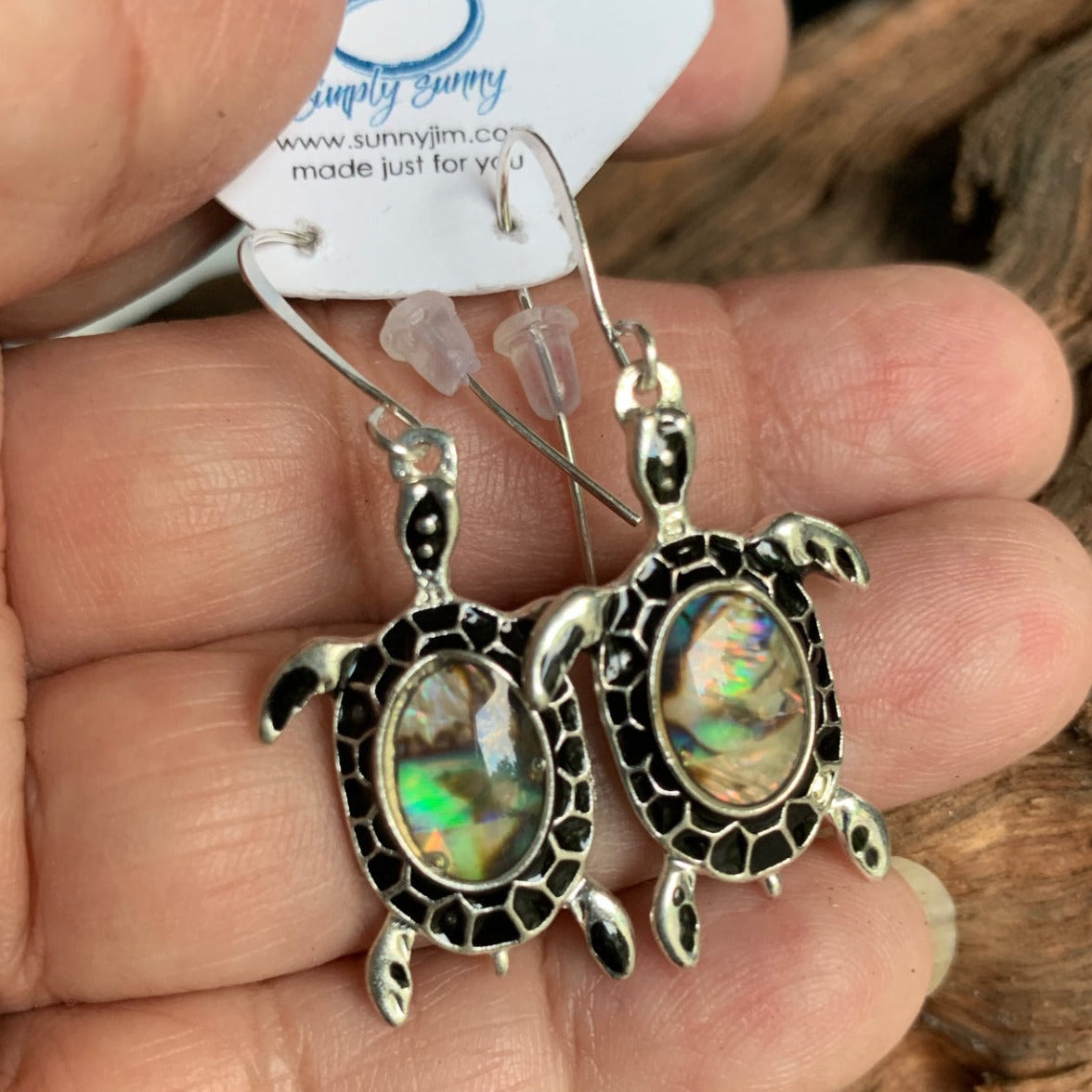 Abalone Sea Turtles, Earrings